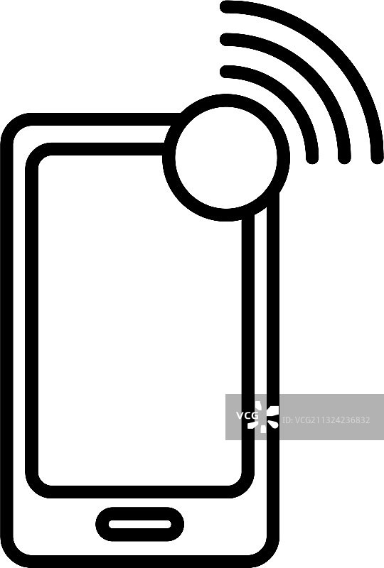 智能手机与wifi连接线样式图标图片素材