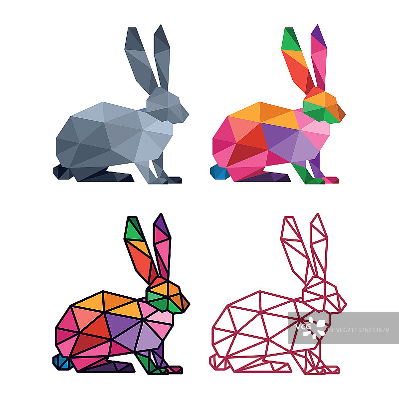 Rabbit低聚设计图片素材