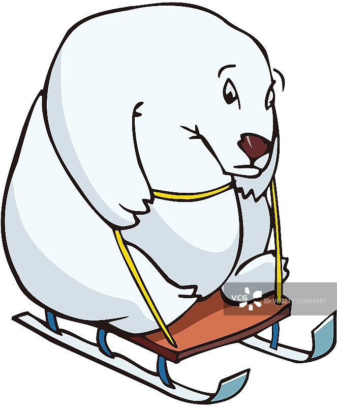 卡通北极熊图片素材