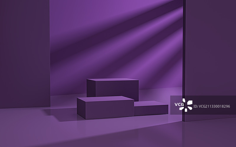 紫色产品展台三维图形图片素材