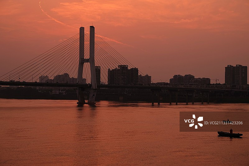 三桥的黄昏 Sunset图片素材