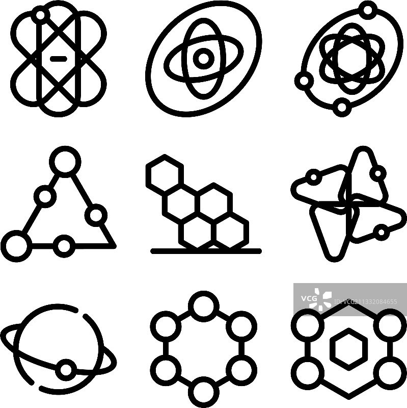 原子图标或标志孤立符号符号图片素材
