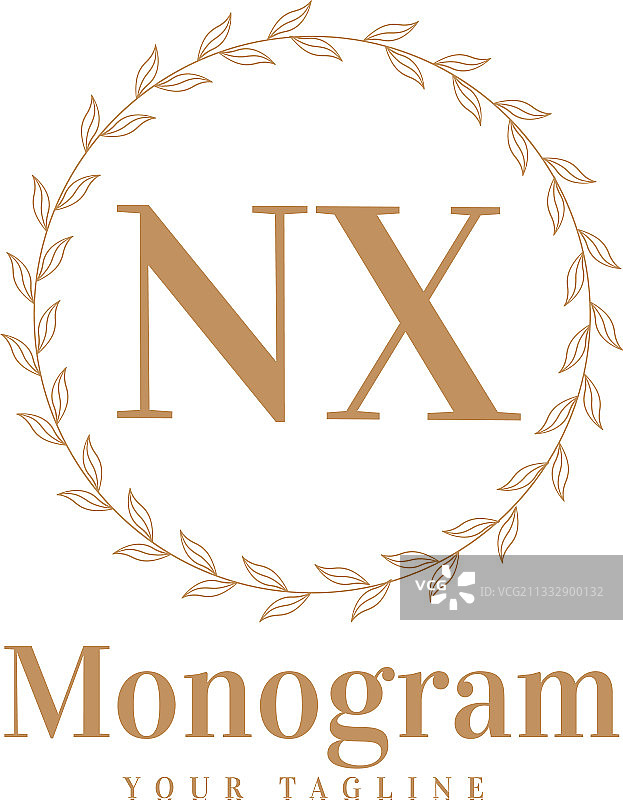 Nx最初的标志设计具有女性风格图片素材