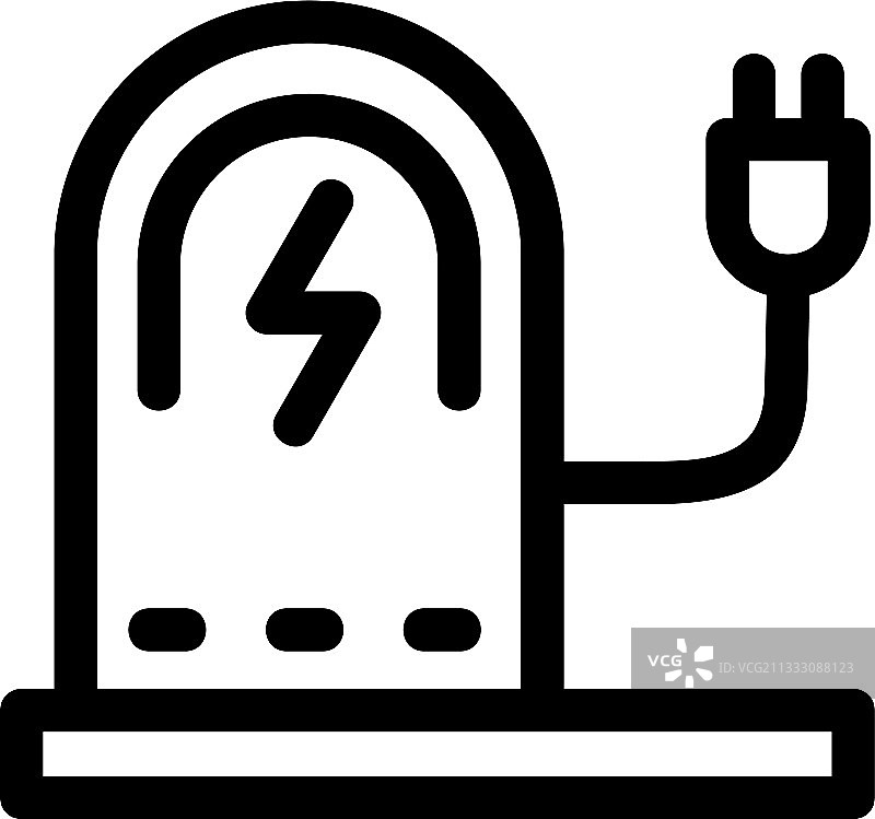 充电站图标或标志孤立标志符号图片素材