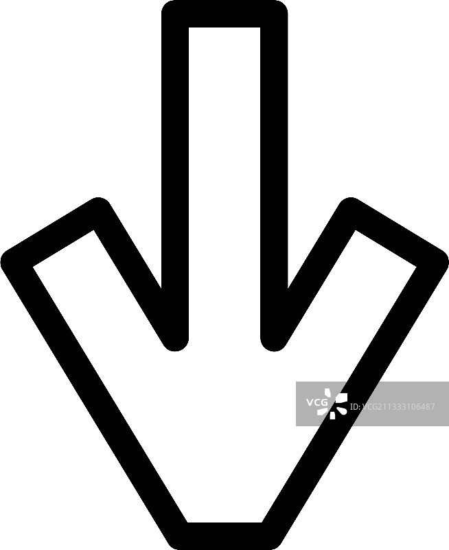 箭头图标或标志孤立符号符号图片素材
