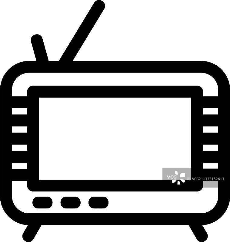 电视图标或标志孤立标志符号图片素材
