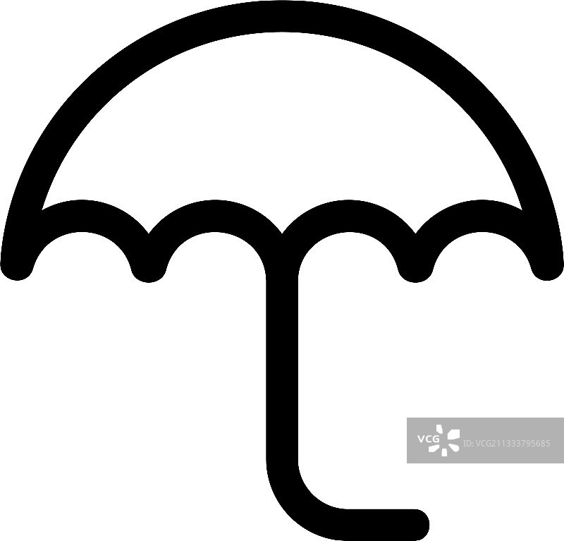 雨伞图标或标志孤立标志符号图片素材