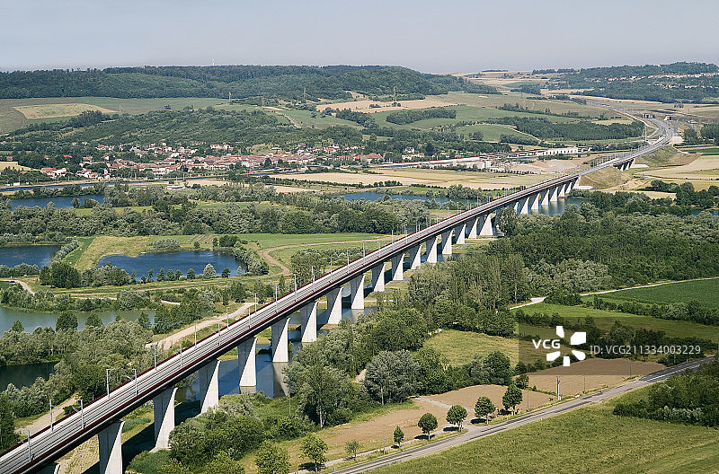 法国Vandieres附近的TGV建设图片素材
