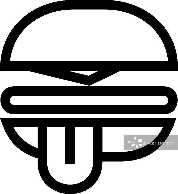 汉堡图标或标志孤立标志符号图片素材