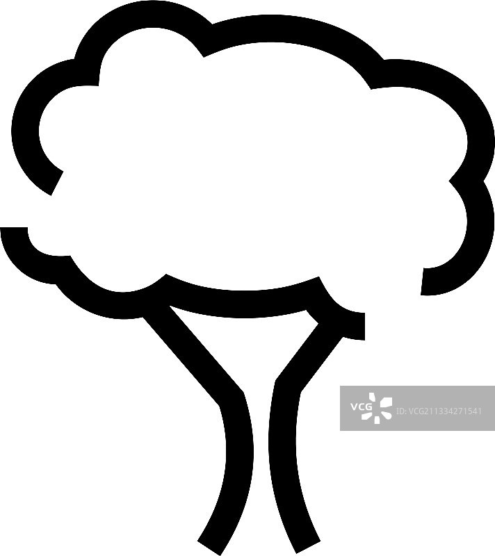 树图标或标志孤立标志符号图片素材