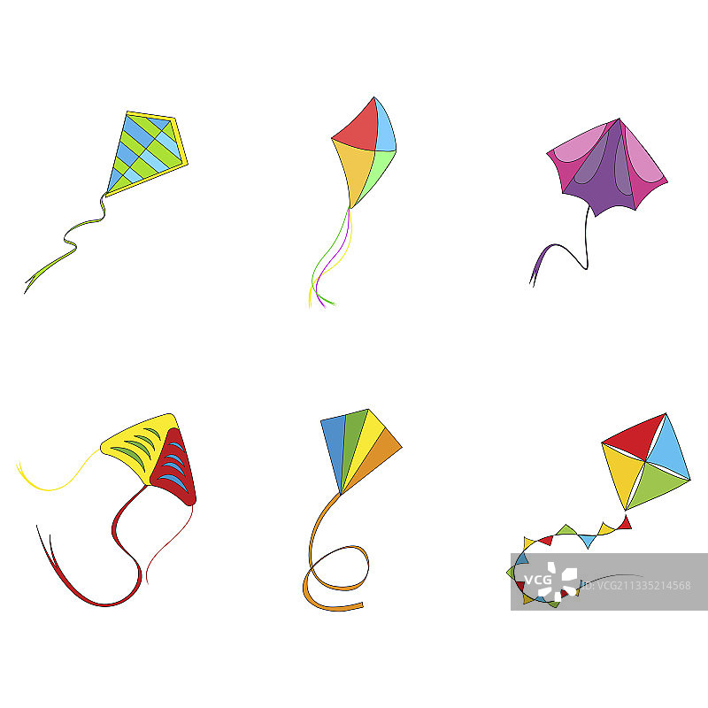 放风筝的彩色收集放风筝的绳子图片素材