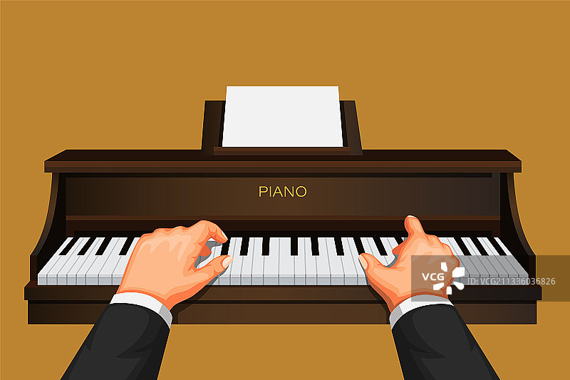 手弹钢琴钢琴钢琴家音乐家练习符号图片素材