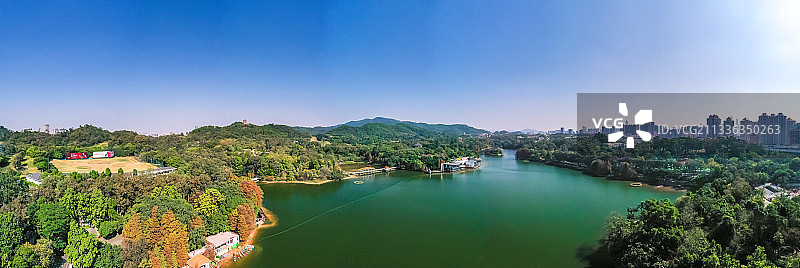 广东省广州越秀区麓湖公园图片素材