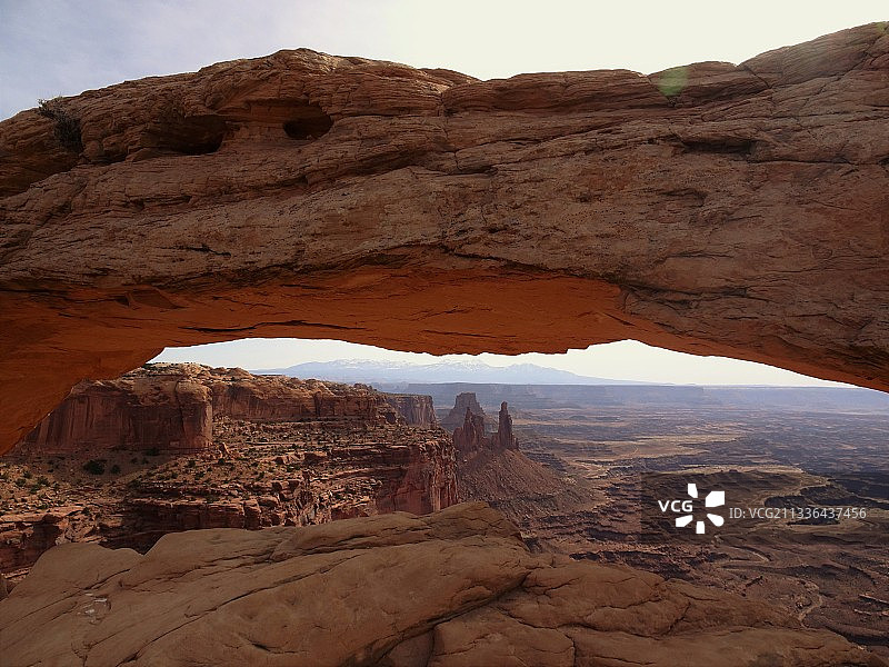 岩石的形成，Mesa Arch步道，美国，美国图片素材