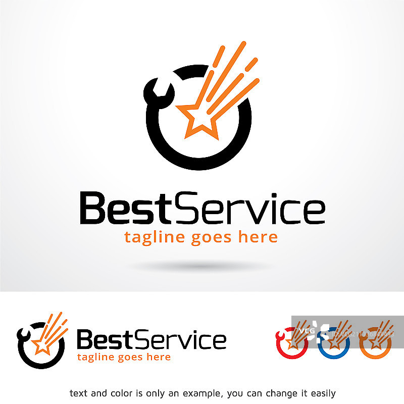 最佳服务logo模板图片素材