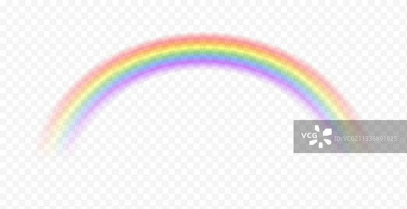 逼真的彩虹后天空魔法光谱颜色图片素材