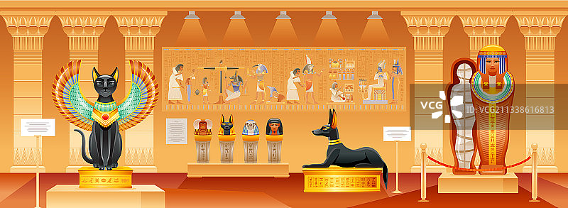 古埃及博物馆埃及法老图片素材