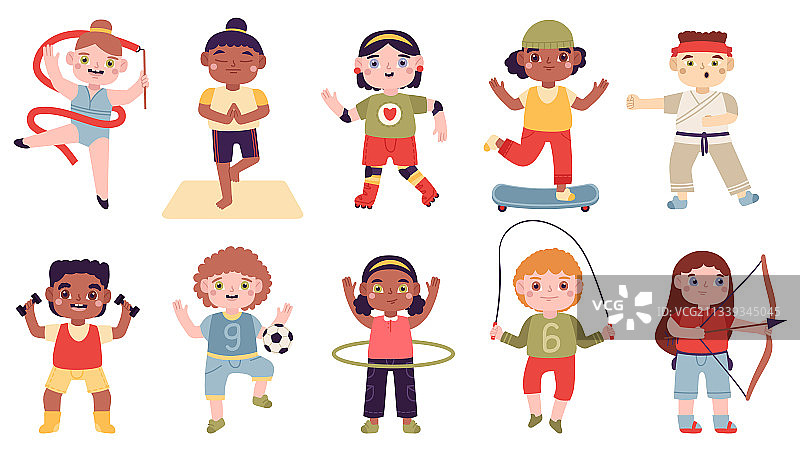 儿童体育活动儿童活动图片素材