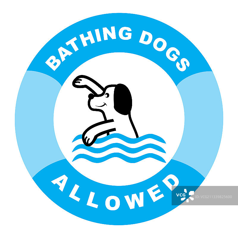 洗澡的狗允许充气圆搞笑图片素材