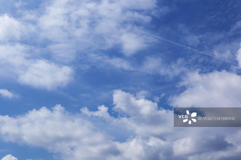 蓝天白云自然风景图片素材