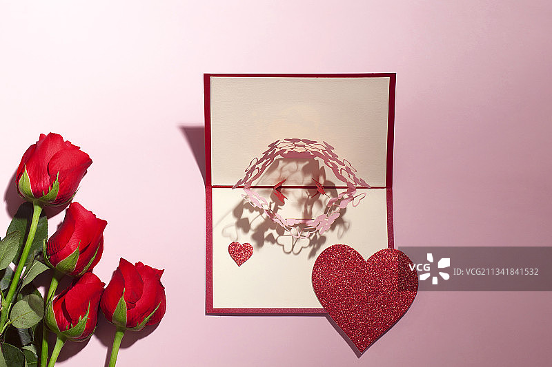 情人节,爱心,贺卡,玫瑰花图片素材