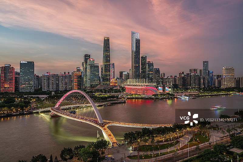 广州城市风光 ，珠江新城CBD图片素材