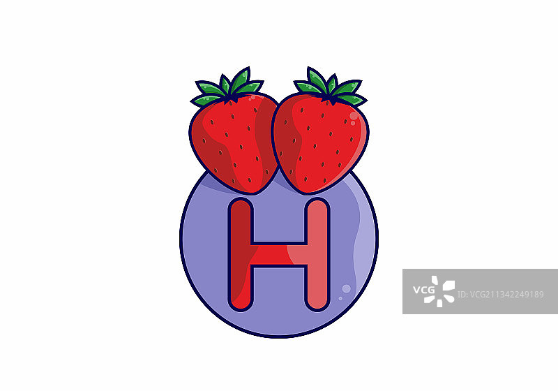 以h开头的红草莓图片素材