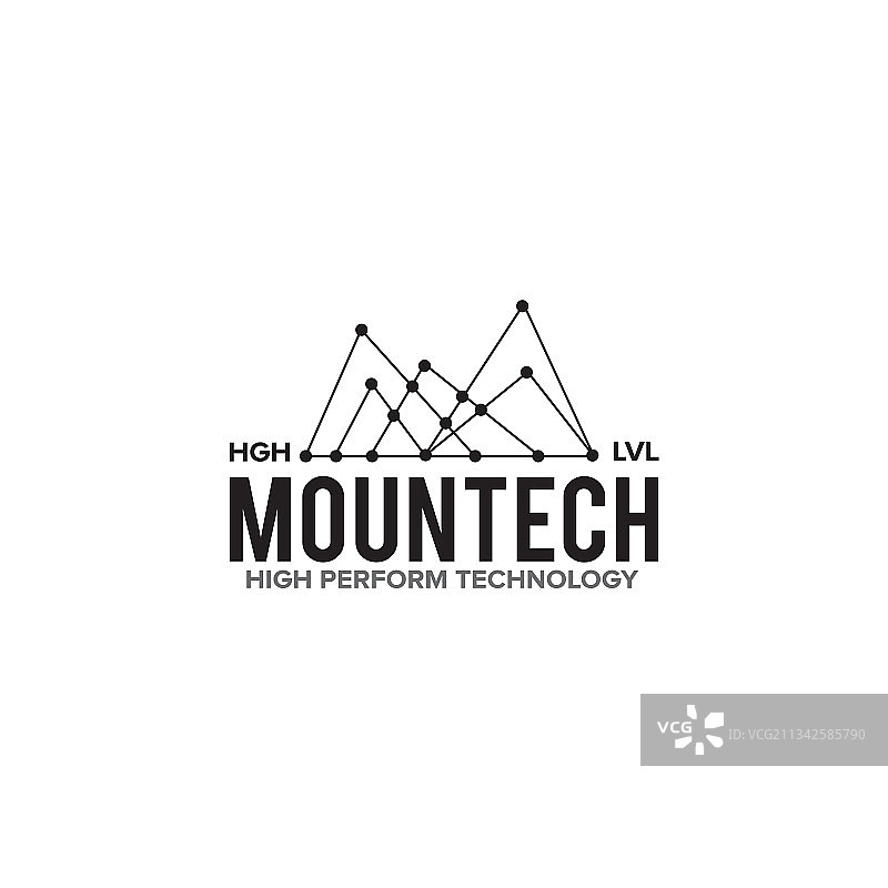 山景科技logo设计模板图片素材