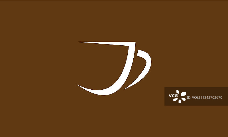 茶杯或咖啡杯形状的现代标志符号图片素材