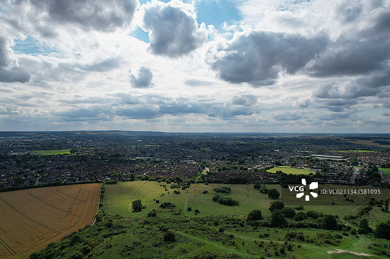 空中景观，斯特雷特利，英国，英国图片素材