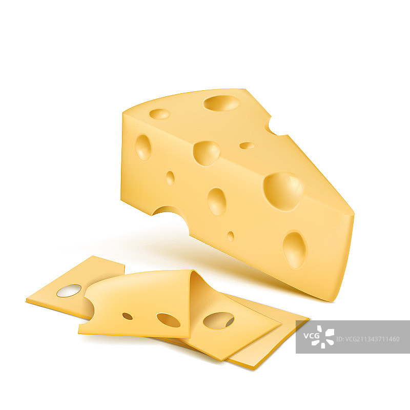 现实的奶酪楔片图片素材