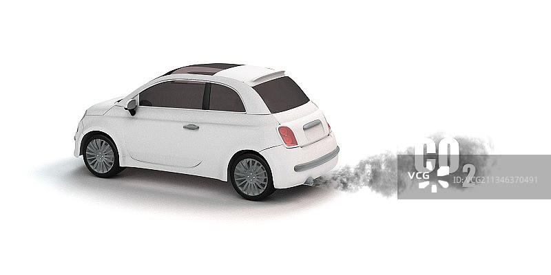 汽车排放的二氧化碳，艺术品图片素材