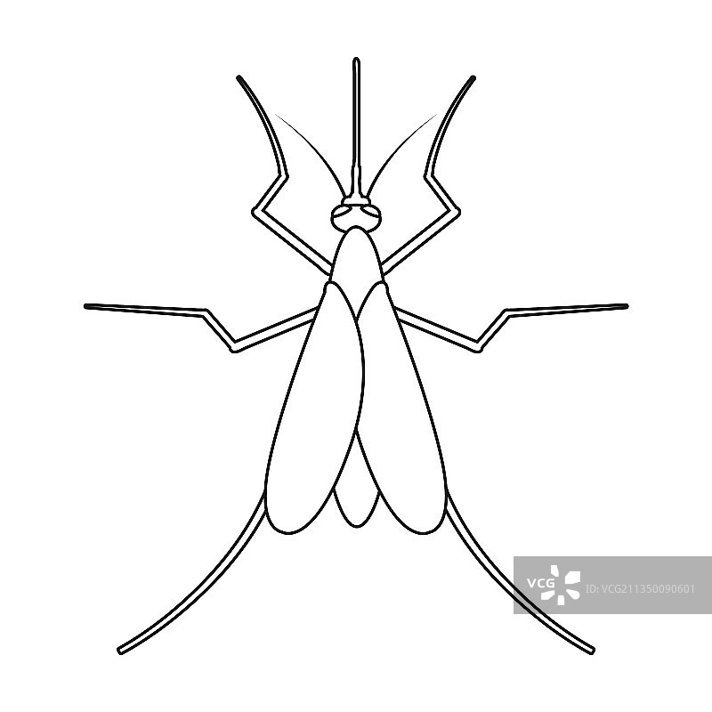 寄生虫蚊子图标轮廓图标图片素材