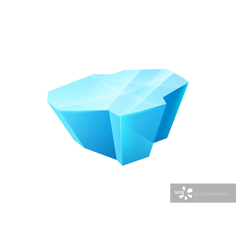 冰晶冻结浮冰的GUI或UI元素图片素材