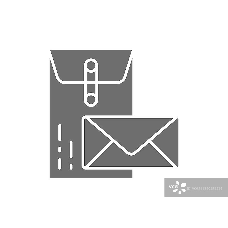大信封和小信封用来邮寄商业信件图片素材