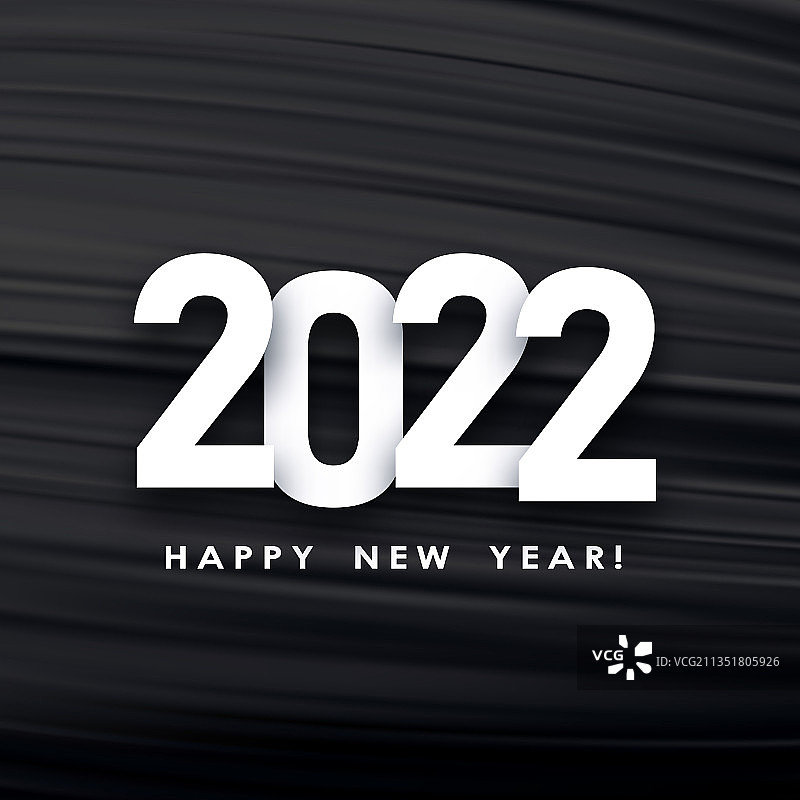 2022标志在黑色笔触背景图片素材