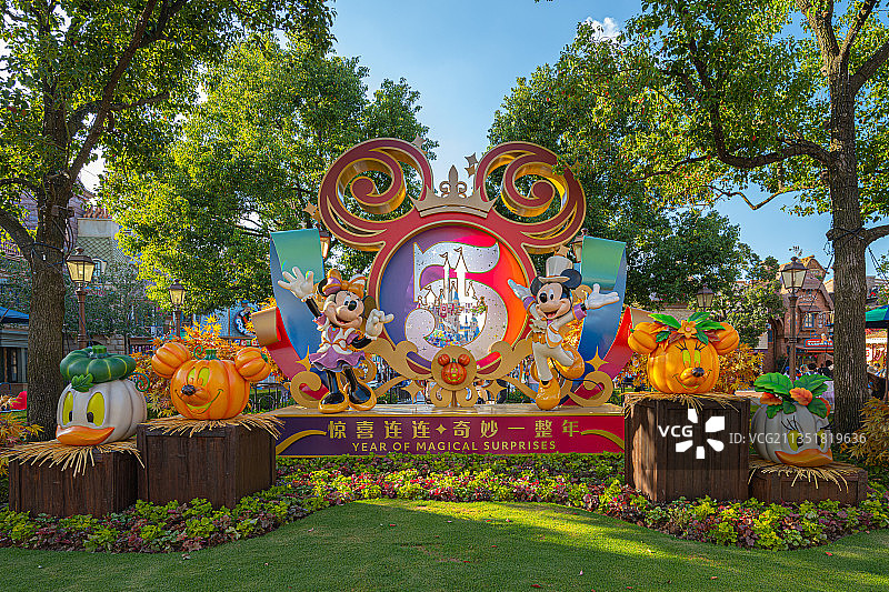 上海迪士尼乐园度假区2021年万圣节图片素材