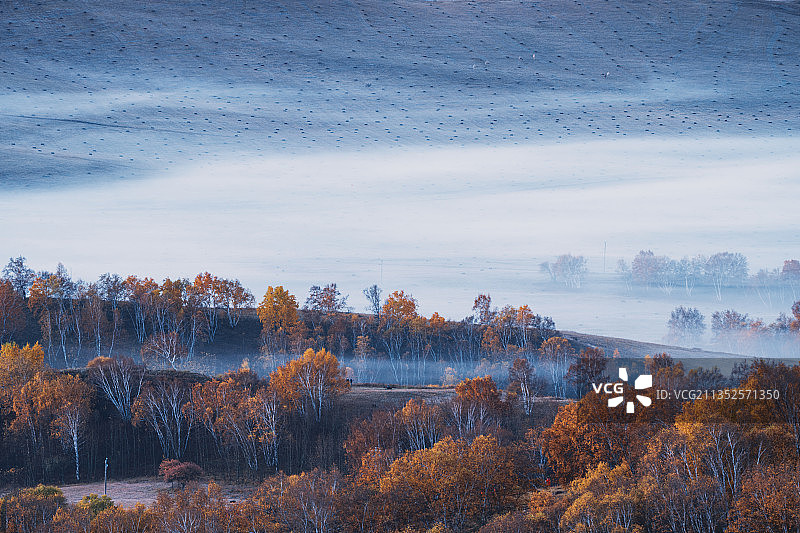秋天的乌兰布统草原风光图片素材