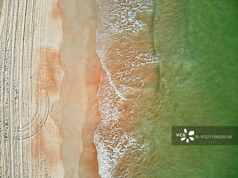 美国佛罗里达州代托纳海滩鸟瞰图图片素材