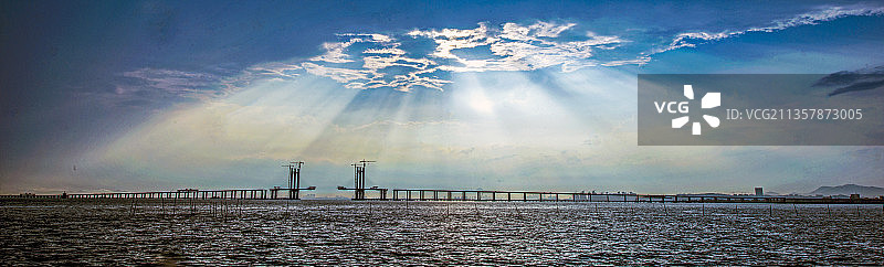 跨海大桥接龙图片素材