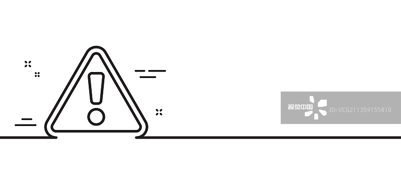 警告线图标注意三角形标志图片素材