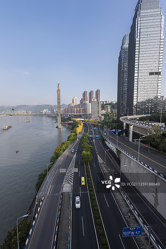 重庆南滨路城市风光图片素材
