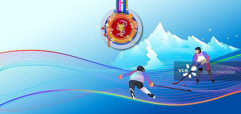 冰球的滑雪运动运动竞技项目图片素材