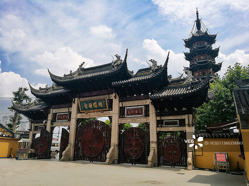 上海龙华寺图片素材