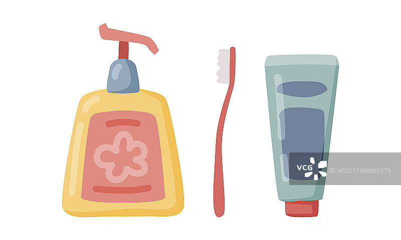 牙刷作为口腔卫生清洁工具图片素材