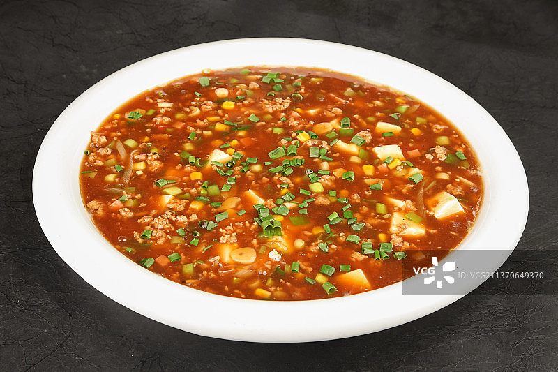 中餐美食-肉沫豆花图片素材