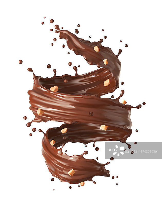 巧克力牛奶龙卷风旋风龙卷风飞溅图片素材