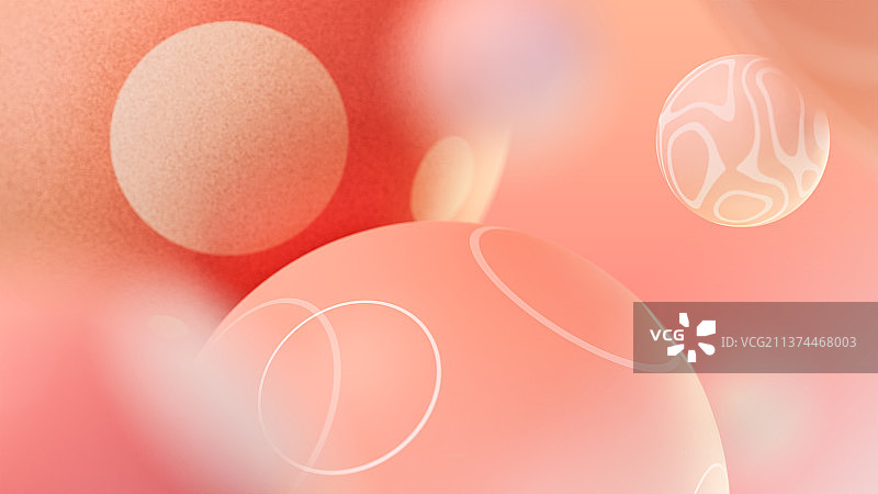 3D粉色梦幻卡通球体背景图片素材