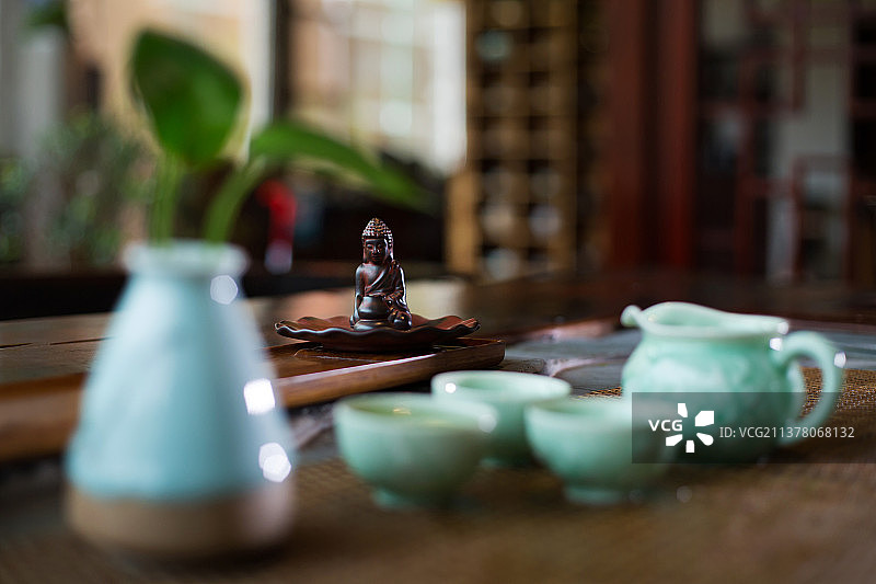 茶楼、茶馆、中国元素、传统文化、中国文化、茶道、茶桌、茶台、包厢、会所、茶案图片素材