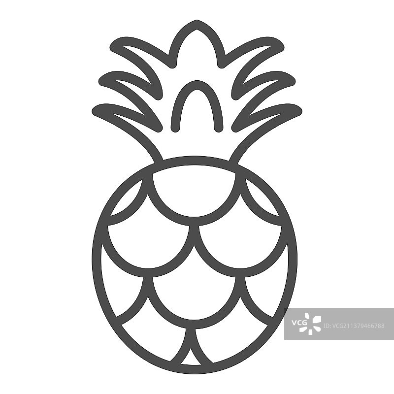 菠萝图标概述食品水果图片素材